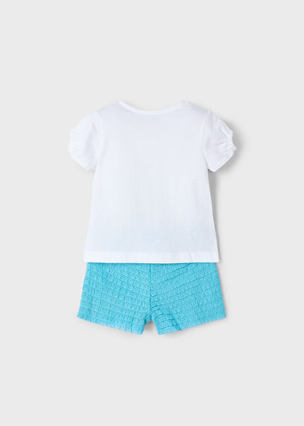 Mayoral Aqua Shorts Set 3211 - Image 3