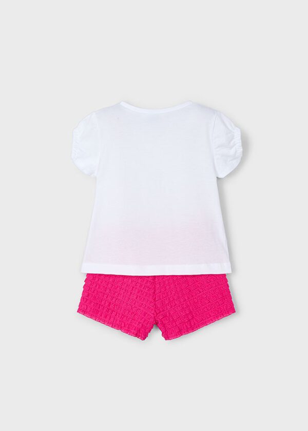 Mayoral Pink Shorts Set 3211 - Image 3