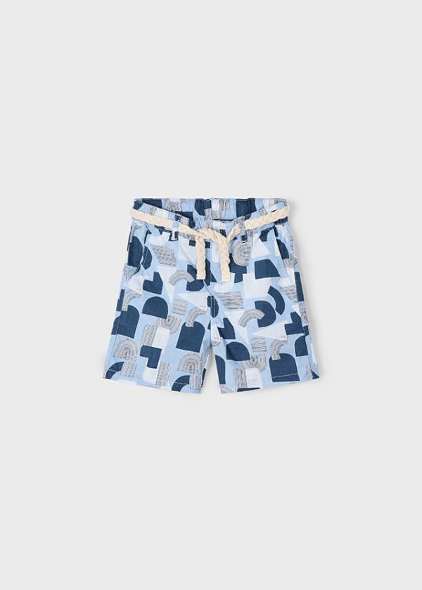 Mayoral Light Blue Printed Shorts 3221