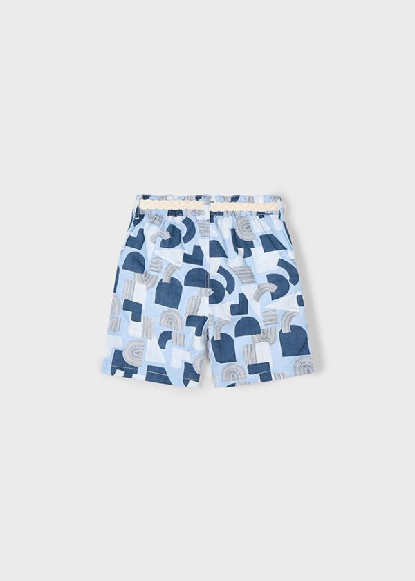 Mayoral Light Blue Printed Shorts 3221 - Image 3