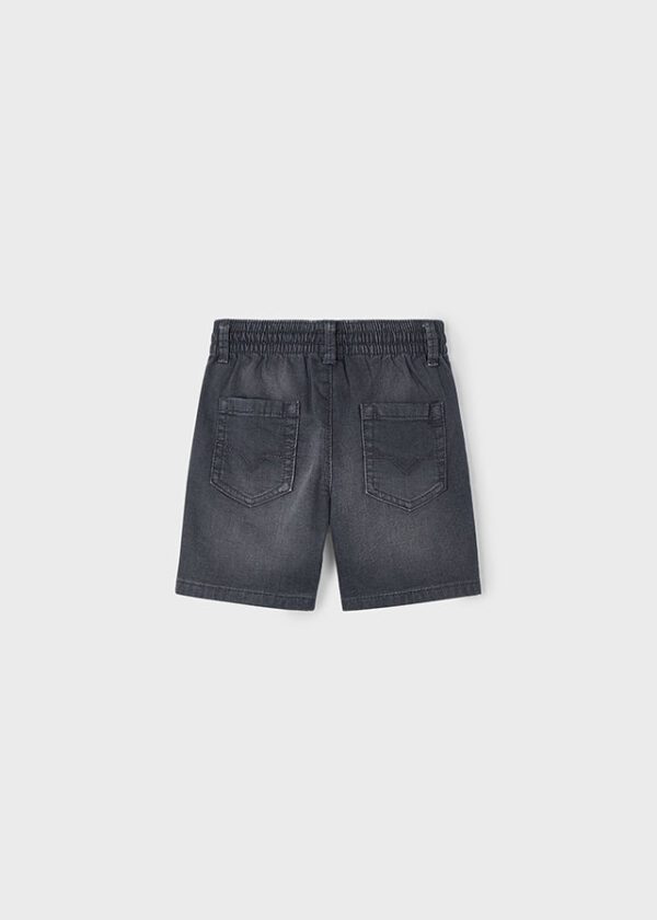 Mayoral Charcoal Denim Shorts 3222 - Image 3