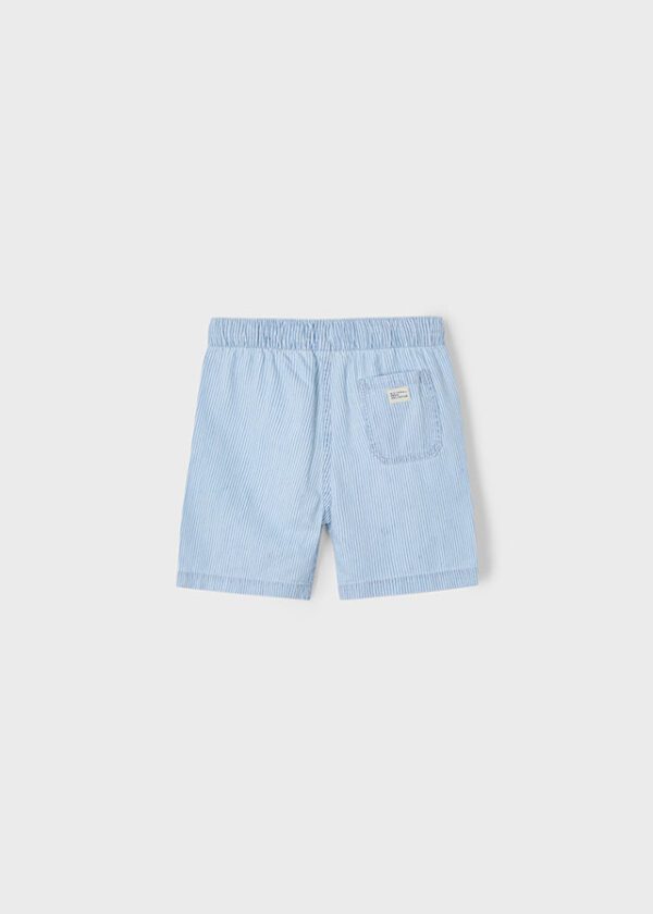 Mayoral Stripe Denim Shorts 3228 - Image 3