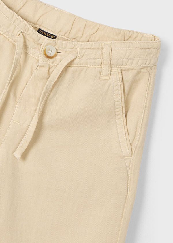 Mayoral Beige Linen Trousers 3568 - Image 2