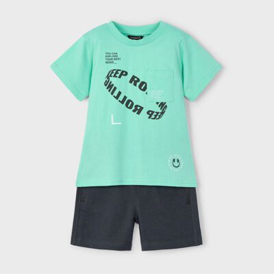 Mayoral Aqua Shorts Set 3608