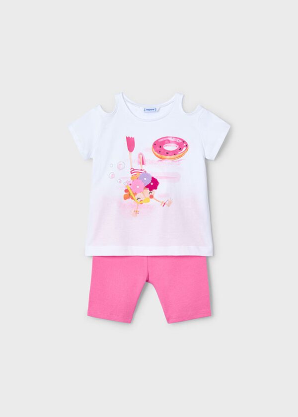 Mayoral Pink Shorts Set 3708