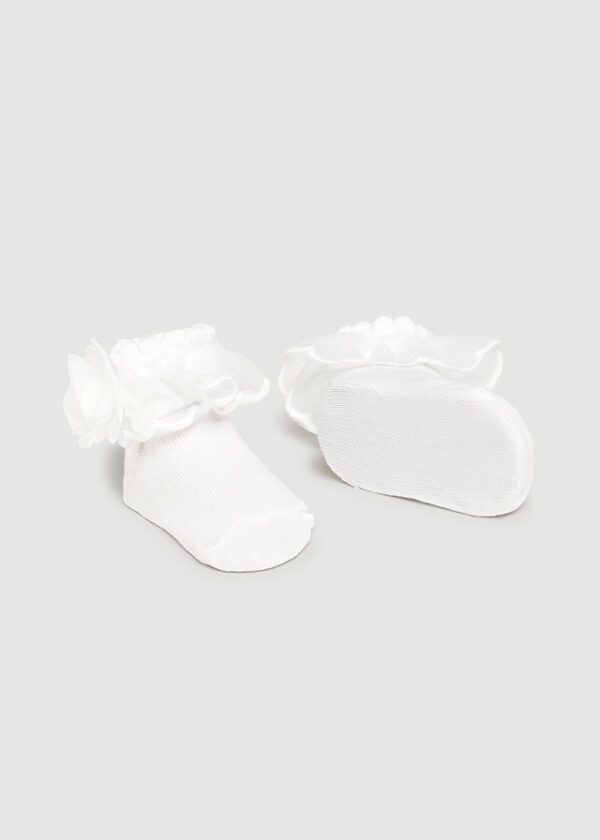 Mayoral Baby White Headband & Socks Set 9869