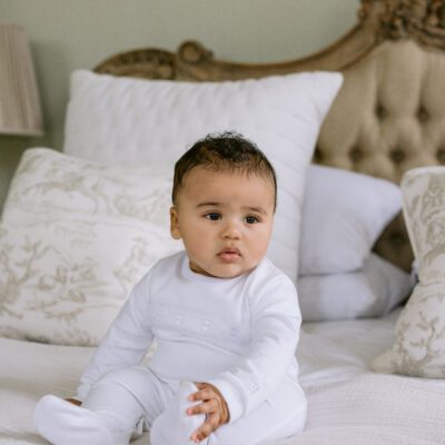Emile et Rose White Heath All in One with Hat 2588