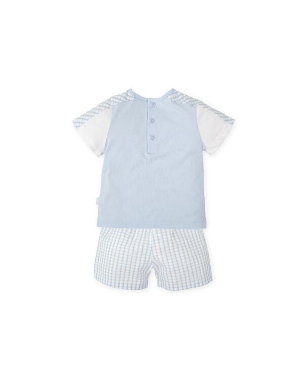 Tutto Piccolo Blue Shorts Set 2700 - Image 3