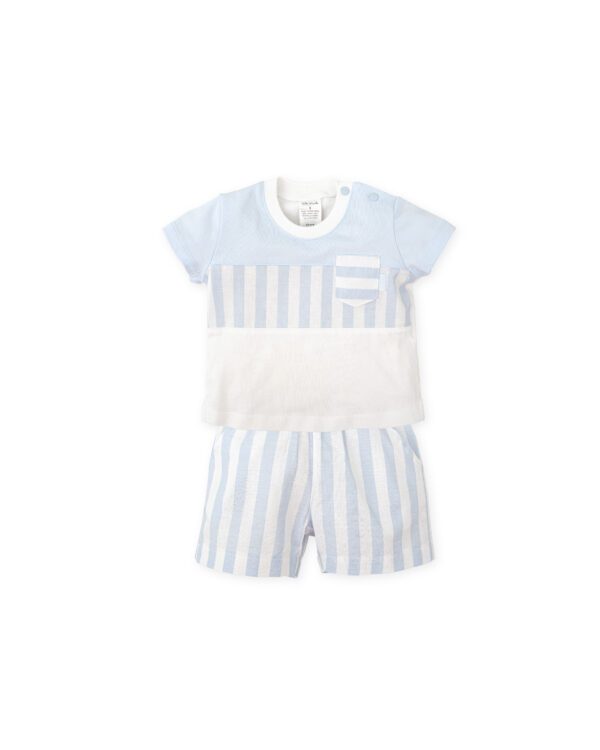 Tutto Piccolo Blue Shorts Set 2703