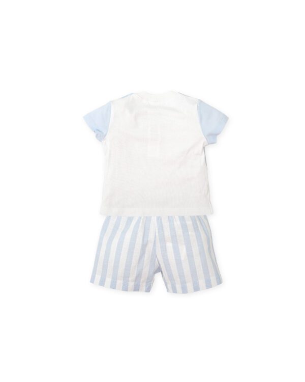 Tutto Piccolo Blue Shorts Set 2703 - Image 3