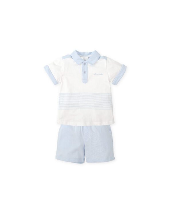 Tutto Piccolo Blue Shorts Set 2705