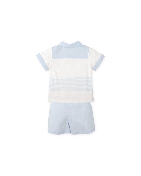 Tutto Piccolo Blue Shorts Set 2705 - Image 2