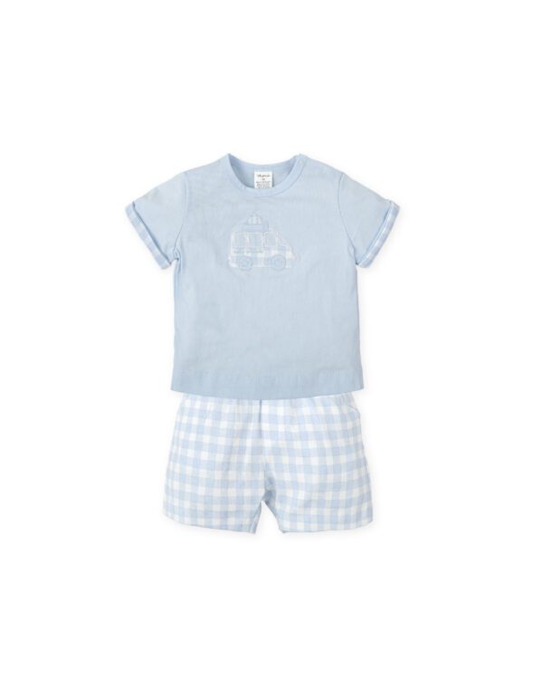 Tutto Piccolo Blue Shorts Set 2706