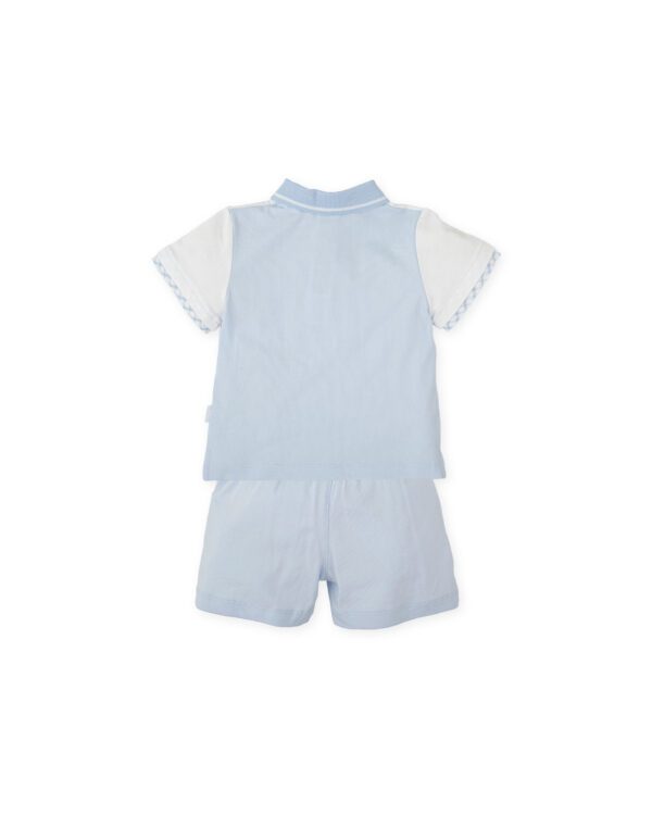 Tutto Piccolo Blue Shorts Set 2716 - Image 3