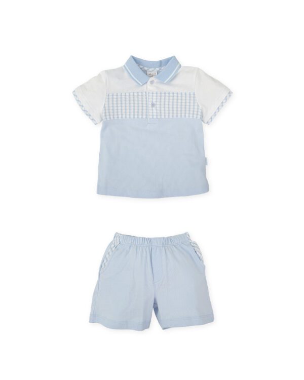 Tutto Piccolo Blue Shorts Set 2716 - Image 2