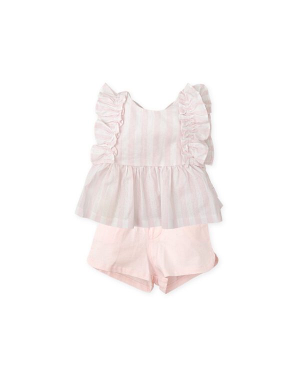 Tutto Piccolo Pink Shorts Set 2734