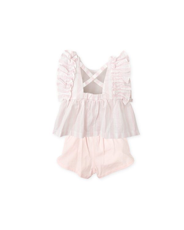 Tutto Piccolo Pink Shorts Set 2734 - Image 2