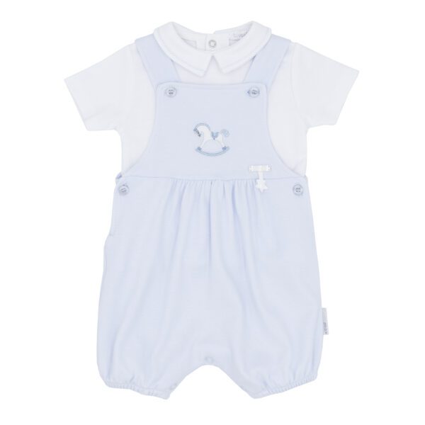 Blues Baby Sitges Blue Dungaree Set 1738