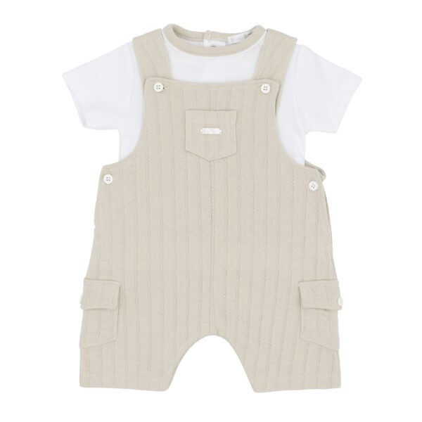 Blues Baby Madrid Beige Dungaree Set 1850