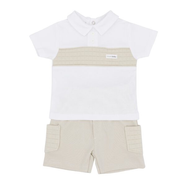 Blues Baby Seville Beige Shorts Set 1890