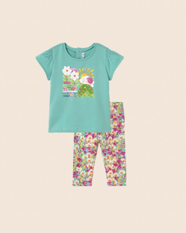 Mayoral Toddler Aqua Legging Set 1049/1733