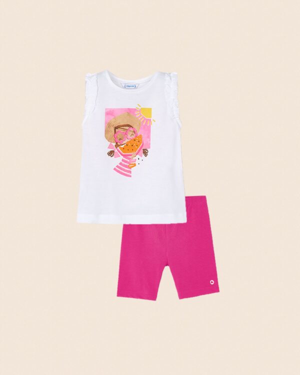 Mayoral Pink Shorts Set 610/3021