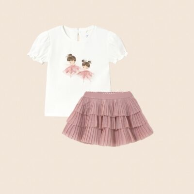 Mayoral Toddler Pink Skirt Set 1041/1901