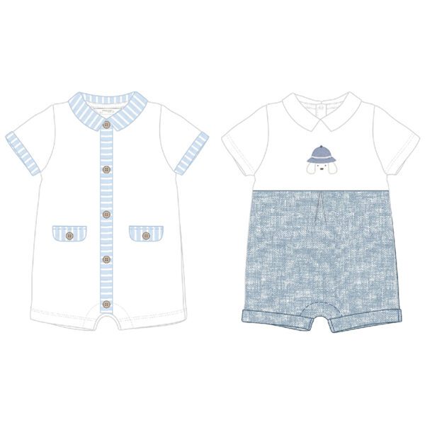 Mayoral Baby Blue Romper Set 1705