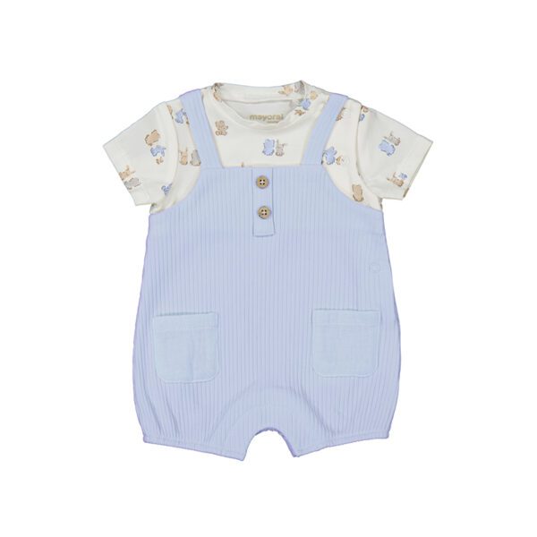 Mayoral Baby Blue Romper 1616