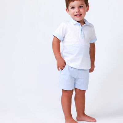 Tutto Piccolo Blue Shorts Set 2705