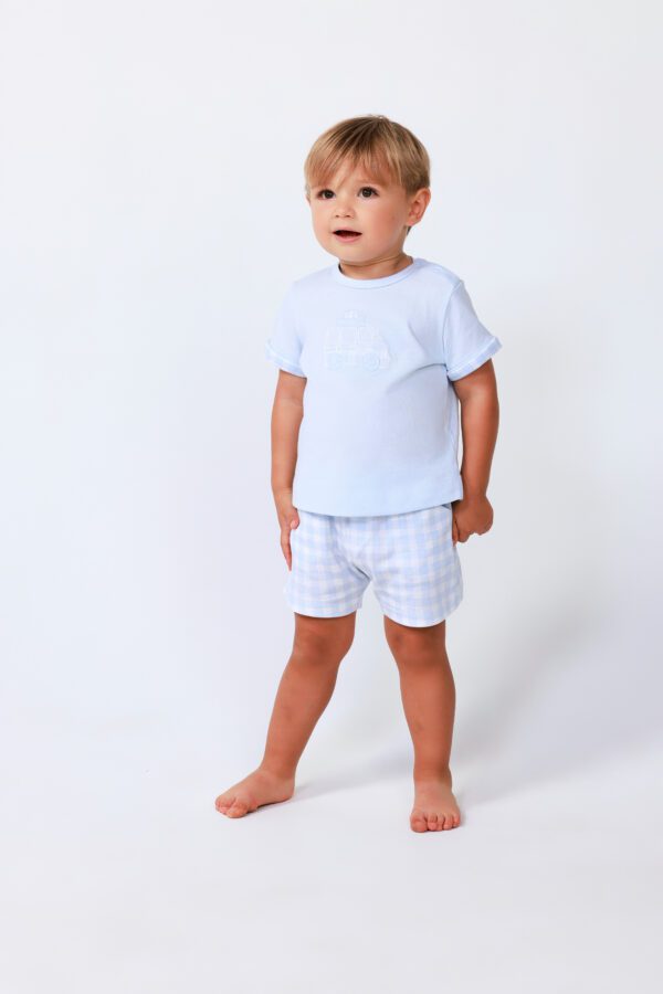 Tutto Piccolo Blue Shorts Set 2706