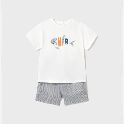 Mayoral Toddler Stripe Shorts Set 1253
