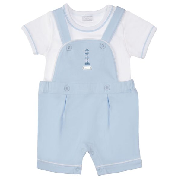 Amore Blue Dungaree Set 8007