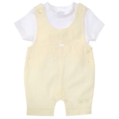 Amore Lemon Dungaree Set 8047
