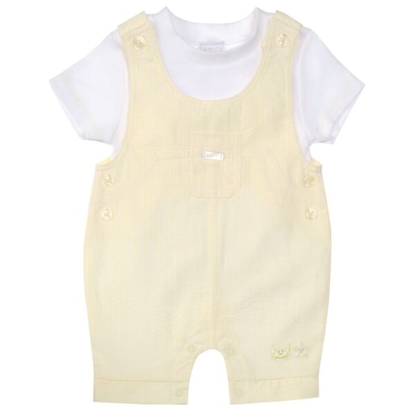 Amore Lemon Dungaree Set 8047