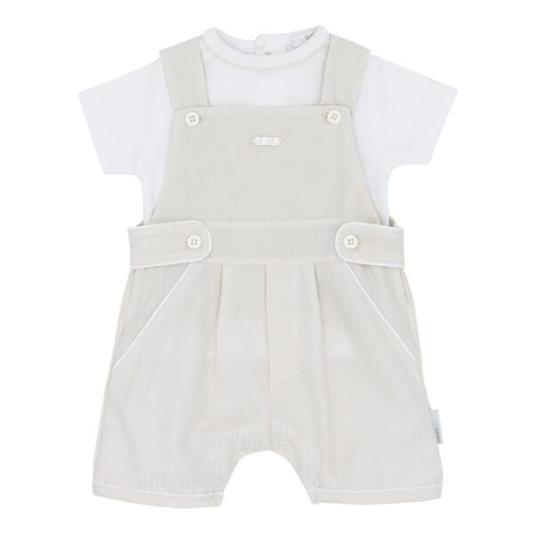 Blues Baby Girona Beige Dungaree 1827 - Image 3