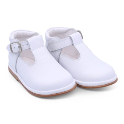 Borboleta Fernando White Leather Shoes