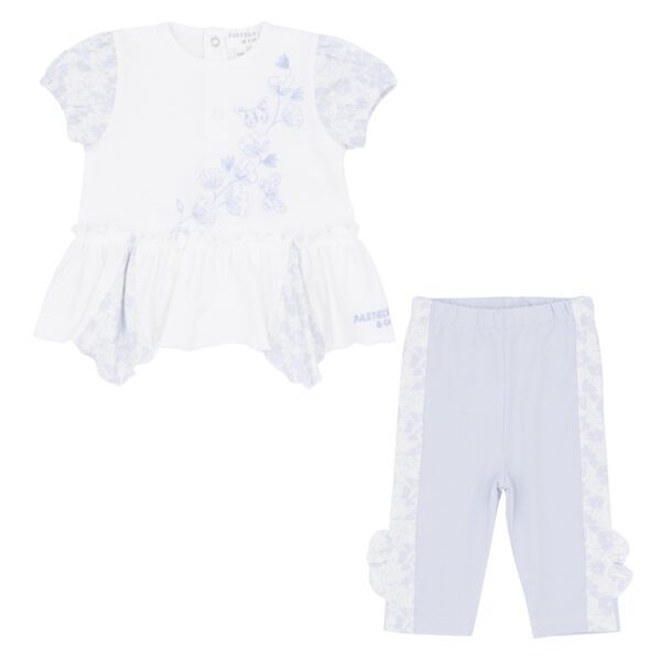 Pastels & Co Ida Blue/White Legging Set 200A