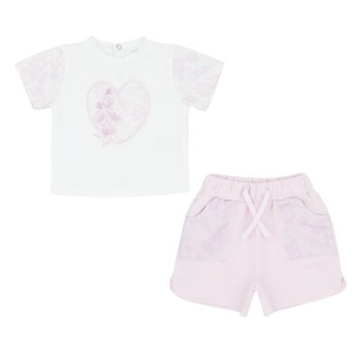 Pastels & Co Isabella Pink Shorts Set 200B