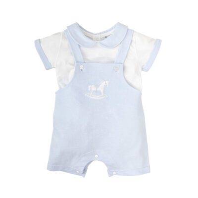 Babidu Blue Dungaree Shorts Set 42216
