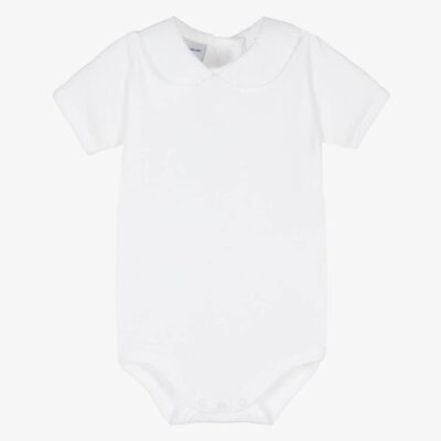 Babidu White Pique Bodysuit 1181