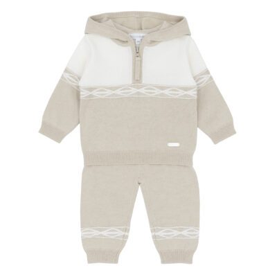 Blues Baby Bruges Beige Knit Set 2134