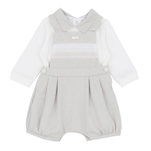 Blues Baby Beaumont Beige Dungaree Set 2168 - Image 3