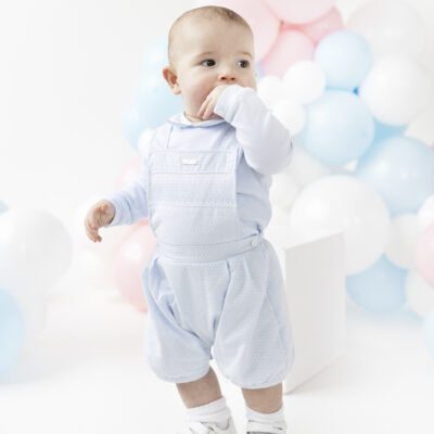 Blues Baby Beaumont Blue Dungaree Set 2172