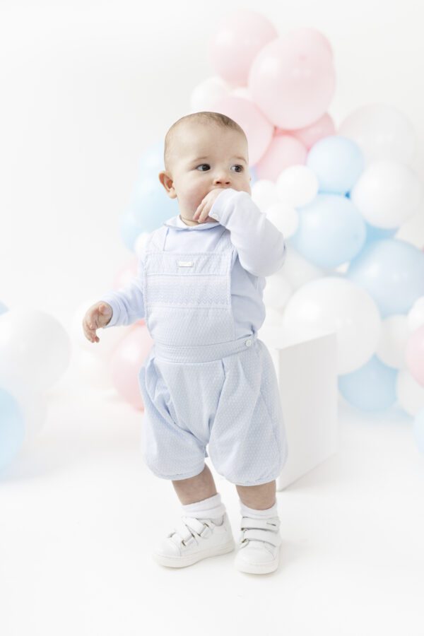 Blues Baby Beaumont Blue Dungaree Set 2172