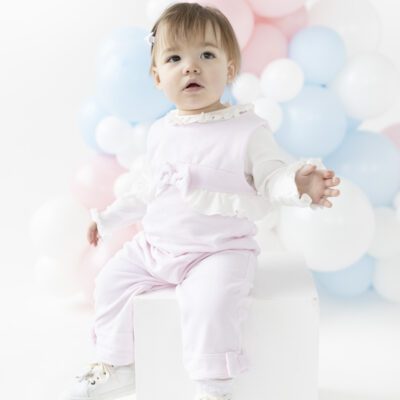 Blues Baby Fontaine Pink Dungaree Set 2197