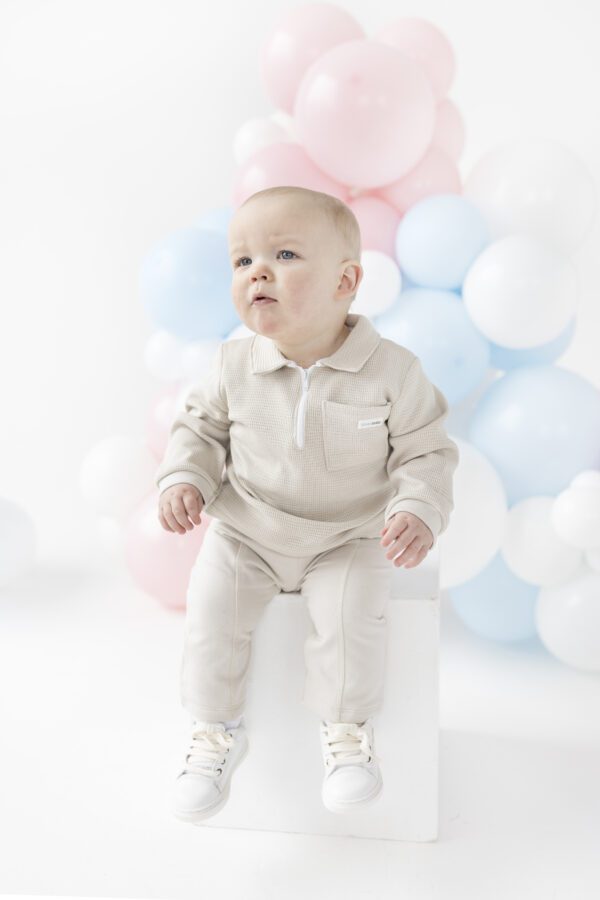 Blues Baby Antwerp Beige Hooded Set 2216
