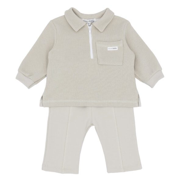 Blues Baby Antwerp Beige Hooded Set 2216 - Image 2