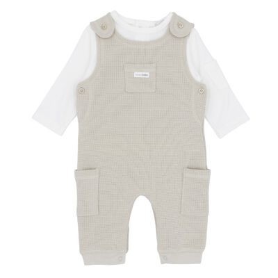 Blues Baby Antwerp Beige Dungaree Set 2218