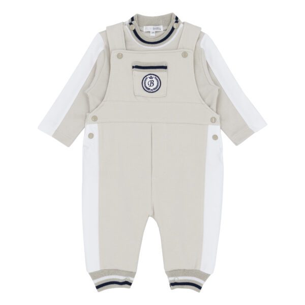Blues Baby Brussels Beige Dungaree Set 2239